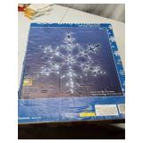 Brite Star 18" 90 lt LED Tube Light Snowflake, Blue