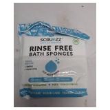 Triumph Hosiery Scrubzz Rinse-Free Bath Sponges - Disposable Bathing S