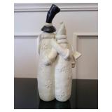 Snowman Family Figurine - Snowflakes are Angel Kisses - Crazy Mountain