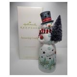 Hallmark Snowtop Lodge Series BIG Lighted Snowman