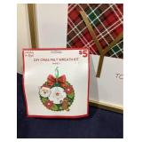 âJoy to the Worldâ Frame (26 x 19) and One DIY CMAS Felt Wreath Kit