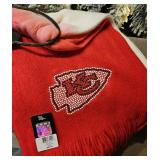 Dip Dye Blingy Chiefs Scarf