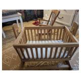 Toy Baby Basket, Cradle + Child