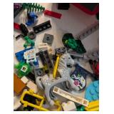 Lego Hardshell Case + Legos - Large Lot + Other Toys & Tape, Nob, Assortment