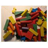 Wood Toy Lot - Building Blocks, See pics!