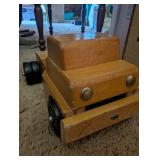 Antique Wooden Toy Truck Played With Condition