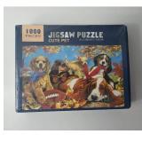 Football Dogs Puzzle 1000 Piece Cute Pets New Sealed