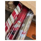 Hallmark Christmas Reversible Wrapping Paper, Classic (Pack of 3, 120 sq. ft. ttl) Red and Gold Snowflakes, Stripes, Plaid, Santa