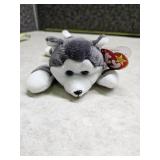 Ty Beanie Baby: Nanook the Husky | Stuffed Animal | MWMT, DOB: November 21st 1996