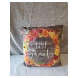 FALL GIVE THANKS LIGHT UP PILLOW