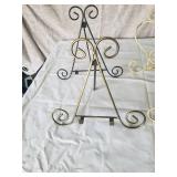 LOT OF 4 EASEL PICTURE FRAMES DISPLAY STANDS