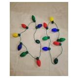 LOT 9F 2 LIGHT BULB CHRISTMAS NECKLACES