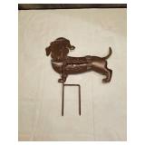 CHRISTMAS DACHSHUND OUTDOOR STAKE