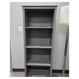 Gray 4 Tier Bookshelf