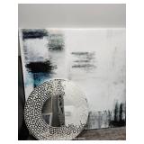 3.5ft Square Canvas And Round Mirror