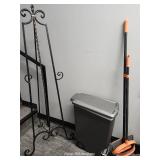 Board Display Holder, Trash Can And Broom