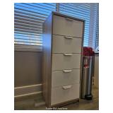 5 Drawer Cabinet W/ Hazard Waste Bin