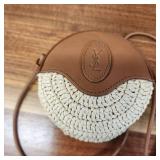 Yves Saint Laurent Beige Naturel Round Camera Bag Beige Naturel