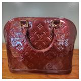 Louis Vuitton Red Vernis Alma PM