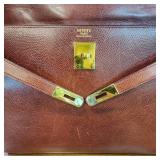 Hermes Box Calf Kelly 35 Bordaux