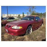 1997 Ford Mustang Convertible GT, RED