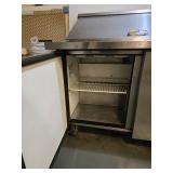 Stainless Steel 2 Door TRUE Worktop Refrigerator