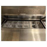 Stainless Steel 2 Door ATOSA Worktop Refrigerator With Plastic Bins Included