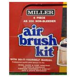 Miller 6pc AB 200 Non-Bleeder Air Brush Kit.