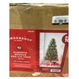 6.5ft Pre-lit Alberta Spruce Artificial Christmas Tree Clear Lights - Wondershop: Indoor Flame-Resistant Decoration