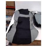 FH Group Universal Fit Gray Black Automotive Seat Covers