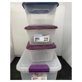 Plastic Storage Totes (4)