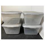 Plastic Totes (5), Two Sizes