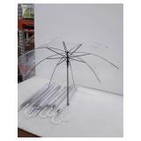 10 Pack Clear Wedding Umbrellas