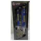 YouTheFan NFL Los Angeles Rams Spirit Series 3-Piece BBQ Set , Stainless Steel, 22" x 9"