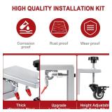 KodMtiz Door Installation Kit, Heavy Duty Door Board Dolly for 1-3/8" and 1-3/4" Pre-Hung, Slab, and Front Doors, Stainless Steel Installation Tool Kit for Commercial & Residential Use - Retail: $76.2