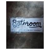 Bathroom sign