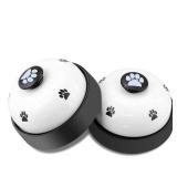 Comsmart Dog Training Bell, Set of 2 Dog Puppy Pet Potty Training Bells, Dog Cat Door Bell Tell Bell with Non Skid Rubber Base 2 Pack White