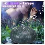 BUSOHA Rain Drum for Outside Garden   6 Inches 8 Notes Steel Tongue Rain Drum for Outside Garden When It Rains, Waterproof Rain Chime Drum Instrument, Mini Outdoor Rain Drum