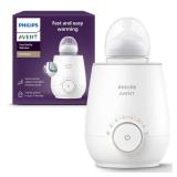 Philips Avent Premium Fast Bottle Warmer, with Smart Temperature Control, Water Bath Technology, Automatic Shut Off, Model SCF358