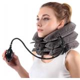 S Cervical Neck Traction Device for Instant Neck Pain Relief   Inflatable & Adjustable Neck Stretcher Neck Support Brace, Neck Traction Pillow for Home Use Neck Decompression