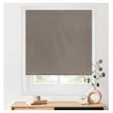 LazBlinds 100% Blackout Roller Shades, No Tools No Drill Cordless Blinds for Windows, Thermal Insulated UV Protection Privacy Window Shades for Bedroom (48