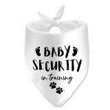 Baby Security in Training Printed Dog Bandana Pet Scarf Dog Pregnancy Announcement Bandana Pregnancy Dog Bandana for Dogs Pet Accessories for Dog Lovers Pregnancy Reveal Ideas