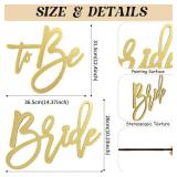 Wooden Bride To Be Sign with Gold Painted for Bachelorette Bridal Party Banner Bridal Shower Bride To Be Decorations?Gold?