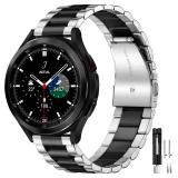 Lerobo Compatible with Samsung Galaxy Watch 7 6 5 4 Band 40mm 44mm/Galaxy Watch 6 4 Classic Band 43mm 47mm 46mm 42mm/Active 2 40mm 44mm/Watch 3 41mm,20mm Stainless Steel Metal Replacement Men Women