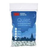 3M Disposable Earplugs For Quiet, Studying & Sleep, 80 Pairs (160 Plugs), Noise Reduction Rating (NRR) 32 dB, Comfortable All Night Long, Light Blue Ear Plugs, Come In Resealable Bag (EPQS 80B SIOC)