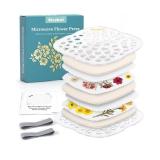 Etcokei Large Flower Press Kit for Adults & Kids, Microwave Flower Pressing Kit 9 x 9, Quickly Flowers Press for Plant DIY Arts, Resin Crafts, Scrapbooking, Nail Craft, Great Gift for Lovers