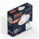 HALO 5/6 Inch Color and Tunable White Recessed LED Can Light Smart Wi Fi WiZ Pro Ceiling & Shower Retrofit Downlight 65W Equivalent