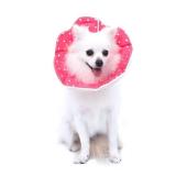 WZ PET Adjustable Dog Cat Cone,Soft Recovery Cat Cone Collar,Dog Protective Collar for Cats,Puppy and Small Dogs,Pink