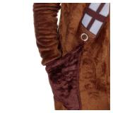 STAR WARS Onesie | Chewbacca Onesie Adult | Mens Fleece Onesie Pajamas Size XX Large Brown