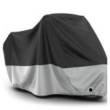 Favoto Motorcycle Cover Waterproof Outdoor   All Season Sun Protection Oxford with Lock Holes Rain Snow Windproof Dustproof Universal Fit Motorbikes Vehicle Moped Cover, 104 x 41 x 50